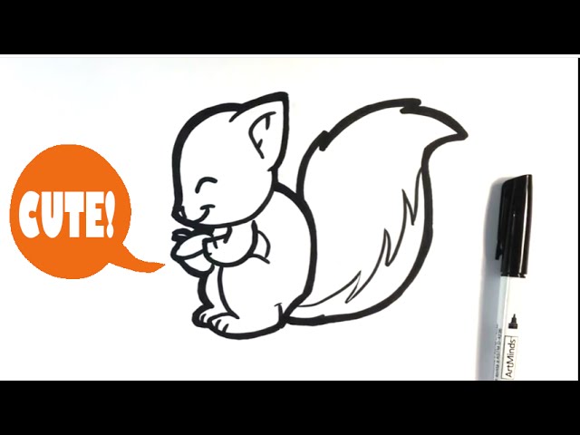 Detail Simple Squirrel Clipart Nomer 52