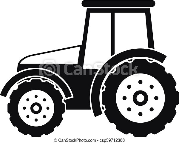 Detail Simple Tractor Clipart Nomer 52