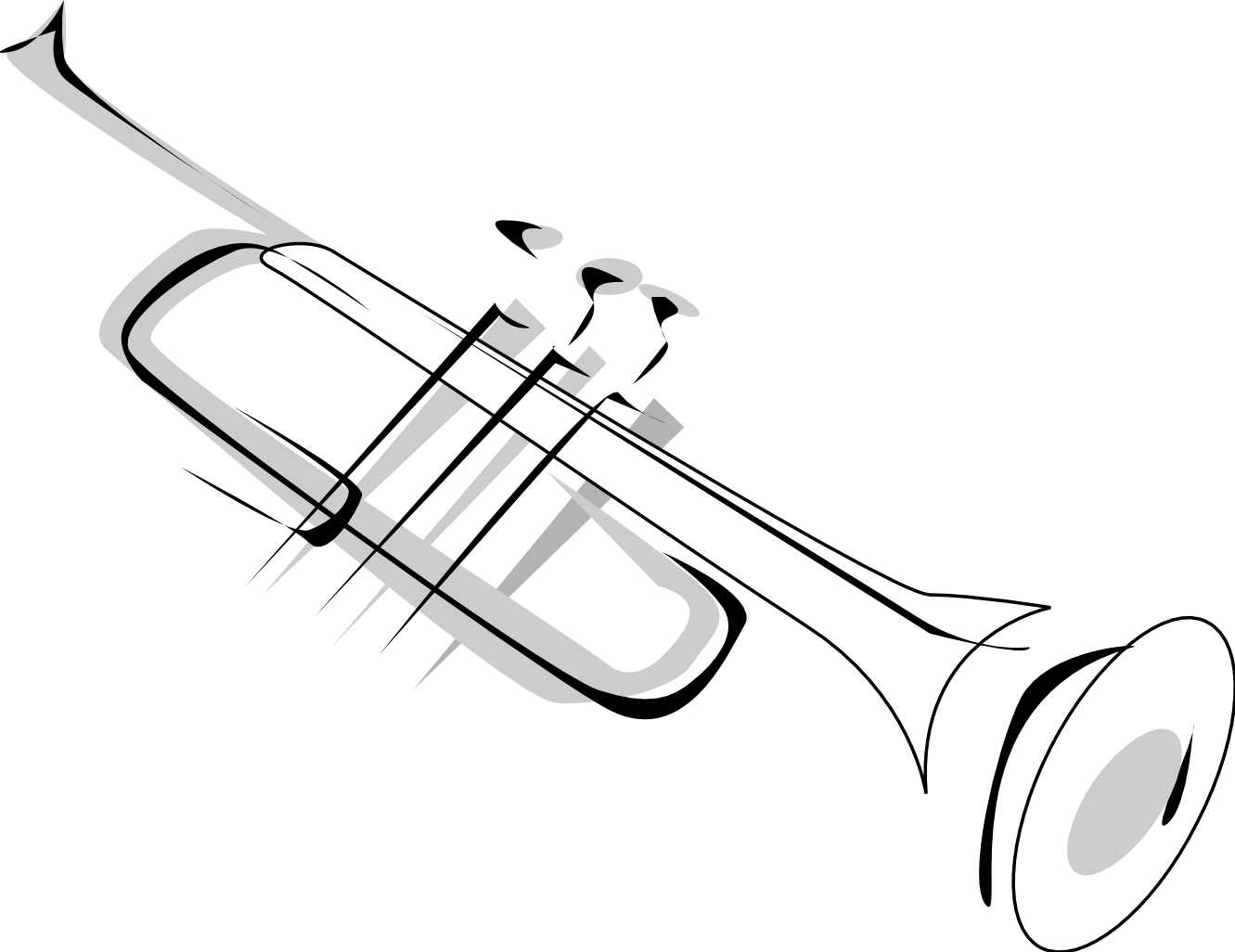 Detail Simple Trumpet Clipart Nomer 22