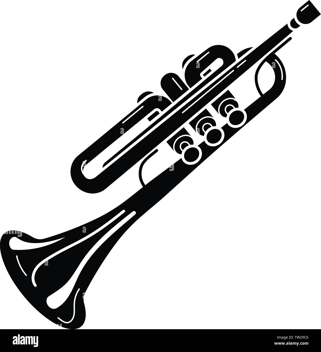 Detail Simple Trumpet Clipart Nomer 30