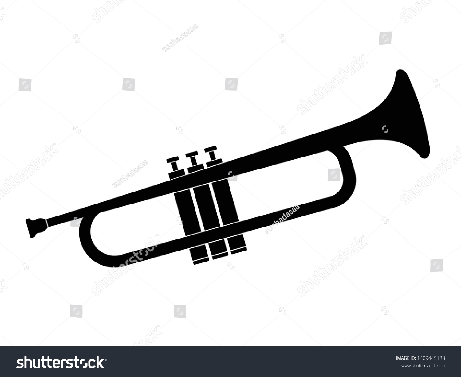 Detail Simple Trumpet Clipart Nomer 42