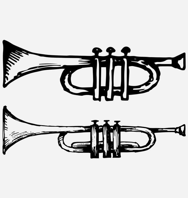 Detail Simple Trumpet Clipart Nomer 53