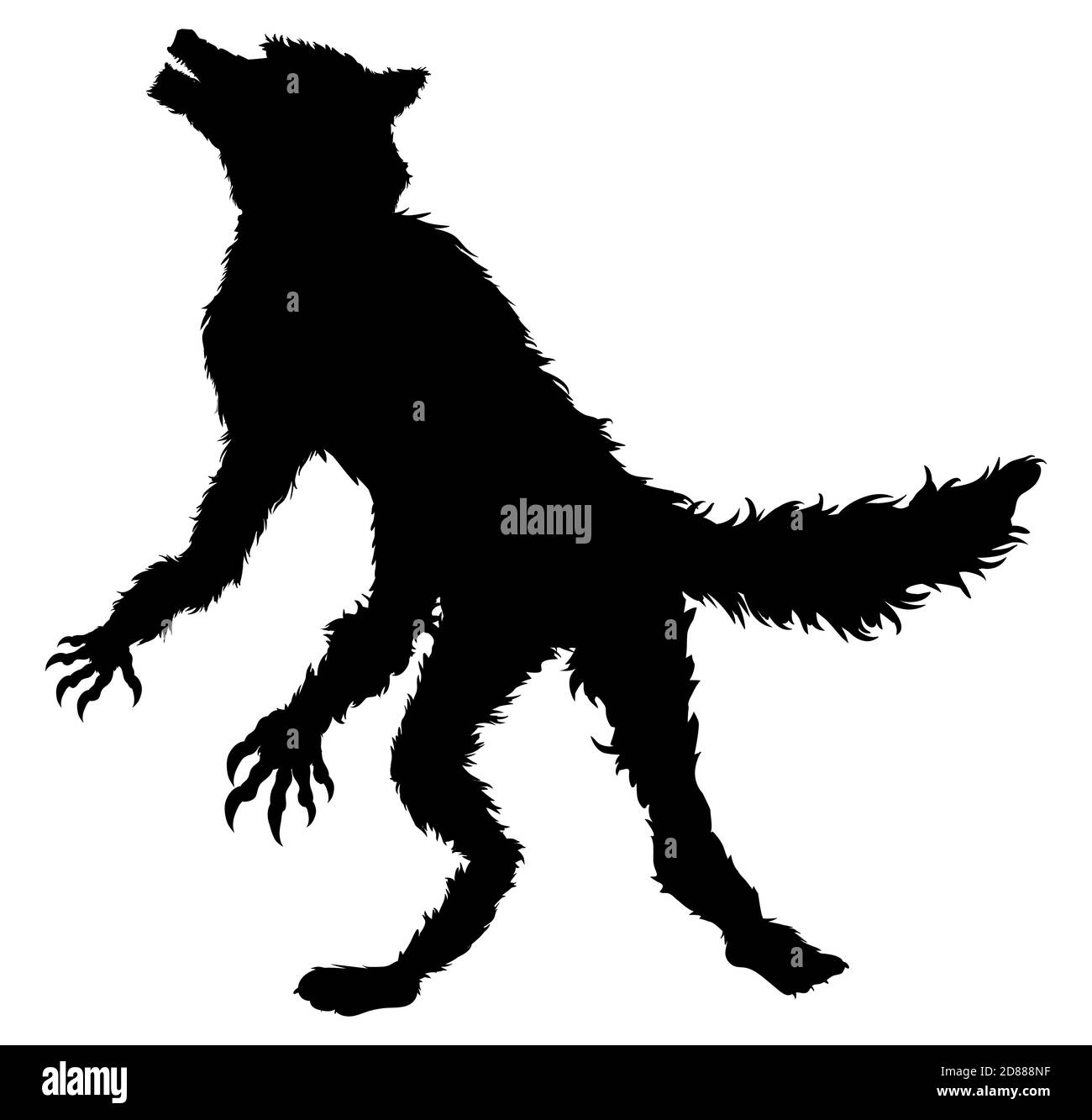 Detail Simple Werewolf Silhouette Nomer 22