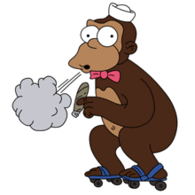 Detail Simpsons Smoking Monkey Nomer 53