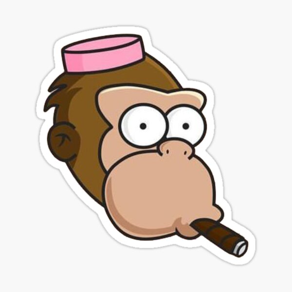 Detail Simpsons Smoking Monkey Nomer 56