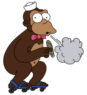 Detail Simpsons Smoking Monkey Nomer 10