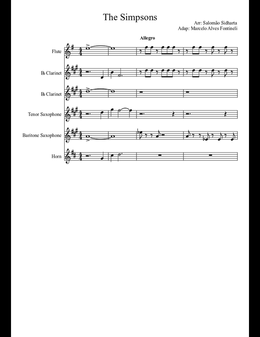Detail Simpsons Trumpet Sheet Music Nomer 18