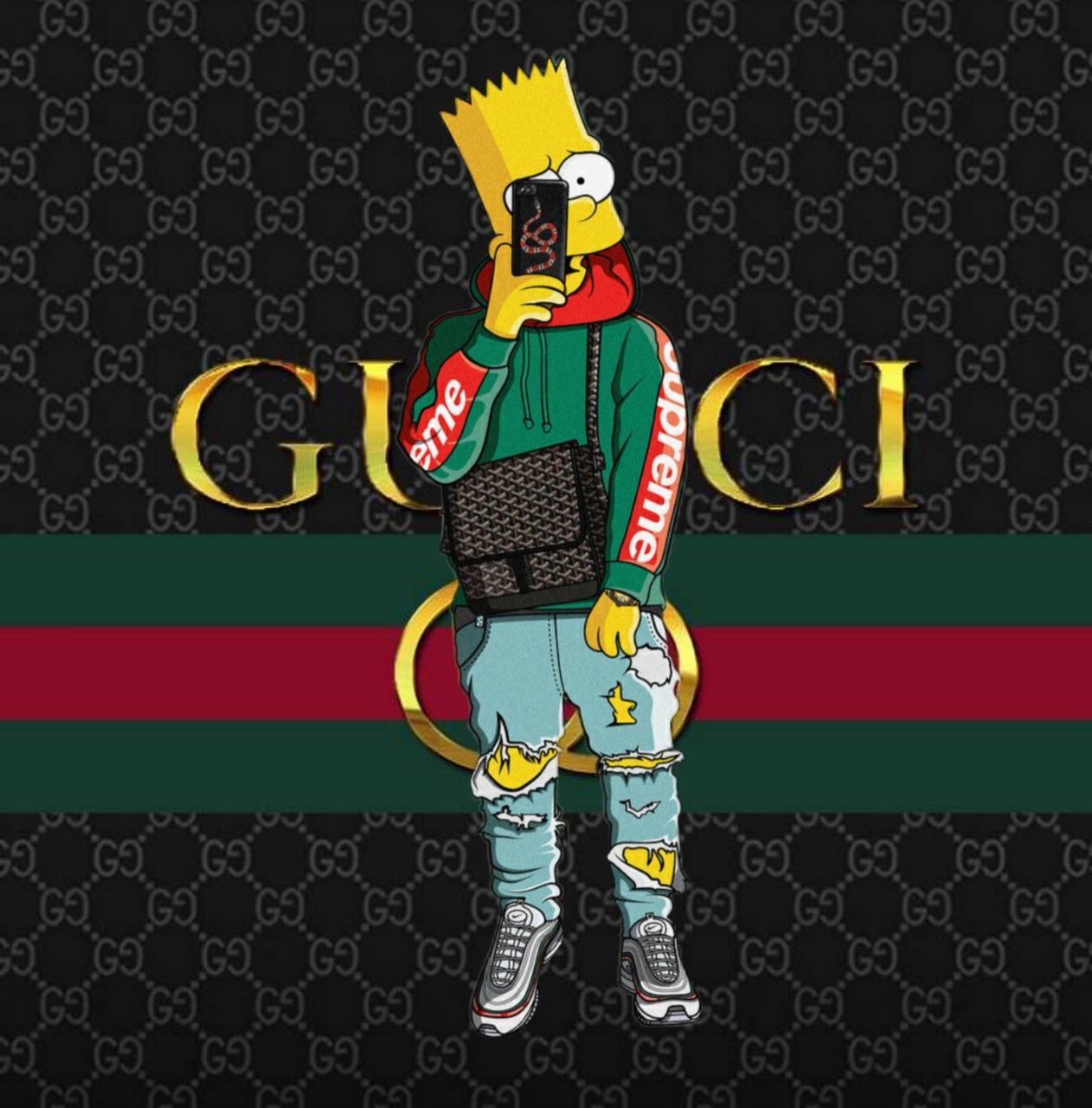 Simpsons Wallpaper Gucci - KibrisPDR