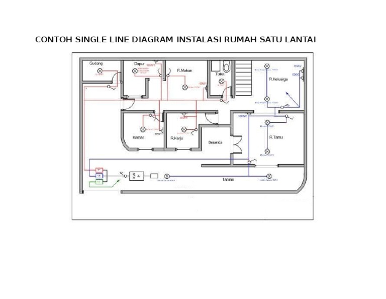 Detail Single Line Diagram Instalasi Rumah Nomer 8