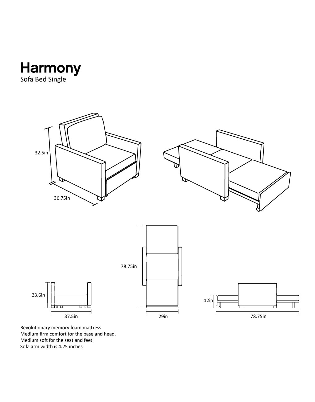 Detail Single Sofa Bed Nomer 33
