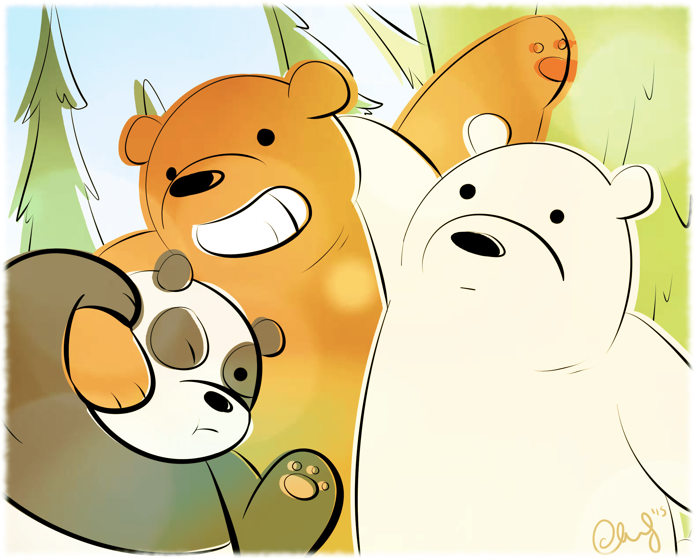 Detail We Bare Bears Hd Wallpaper Nomer 19