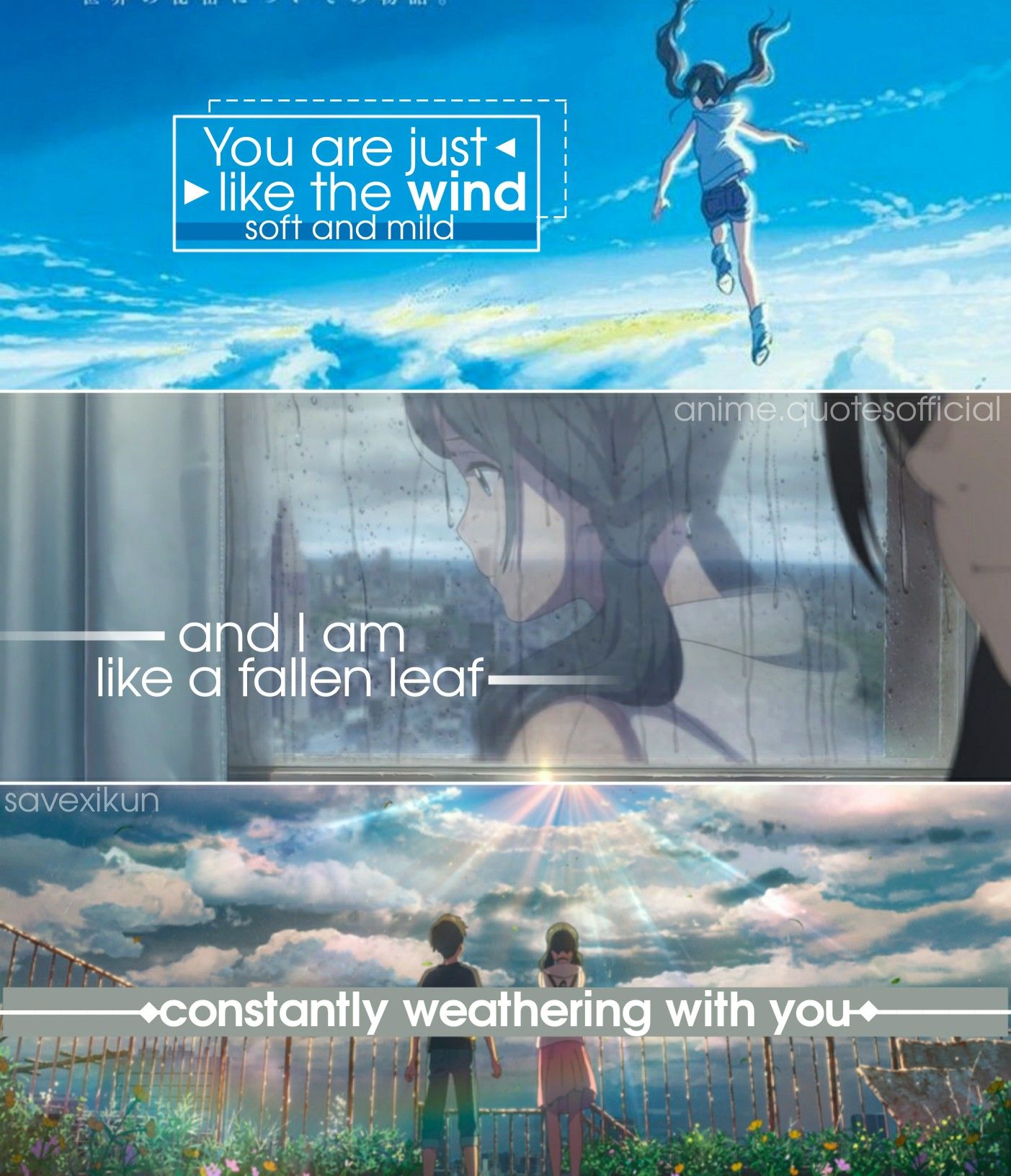 Weathering With You Quotes - KibrisPDR