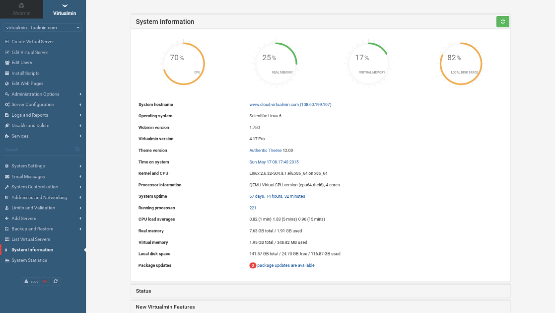 Detail Webmin Control Panel Nomer 13