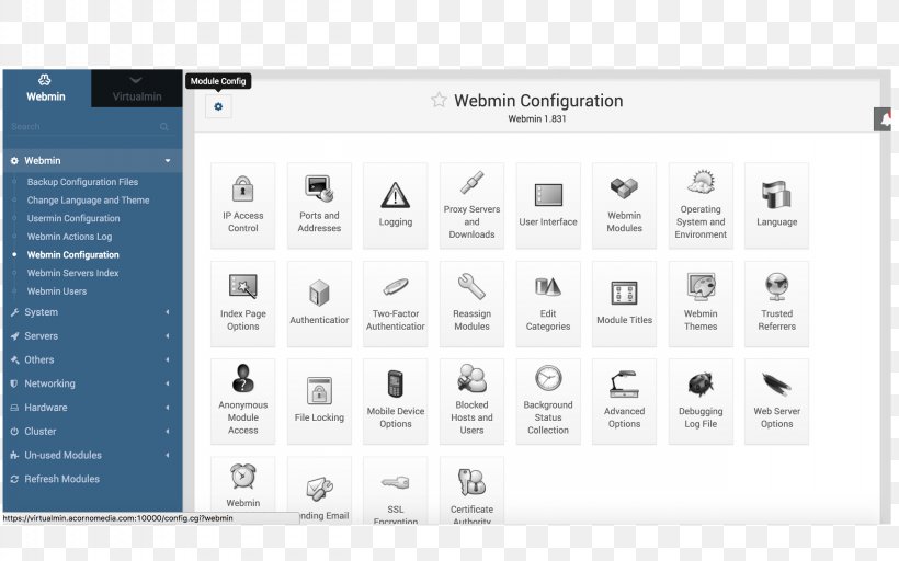 Detail Webmin Control Panel Nomer 15