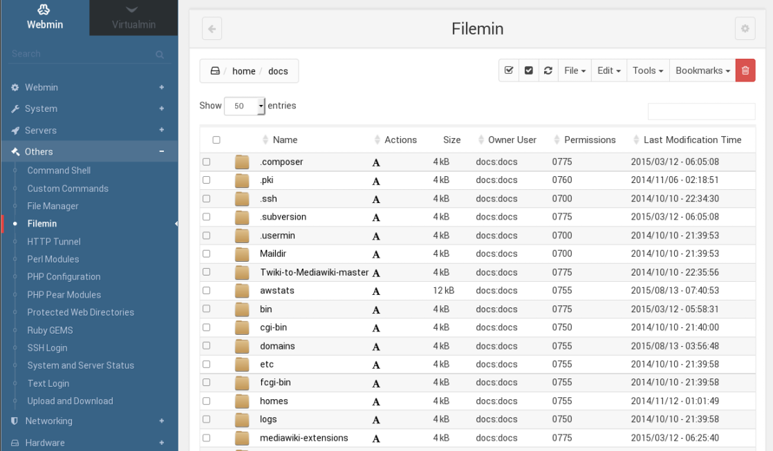Detail Webmin Control Panel Nomer 31