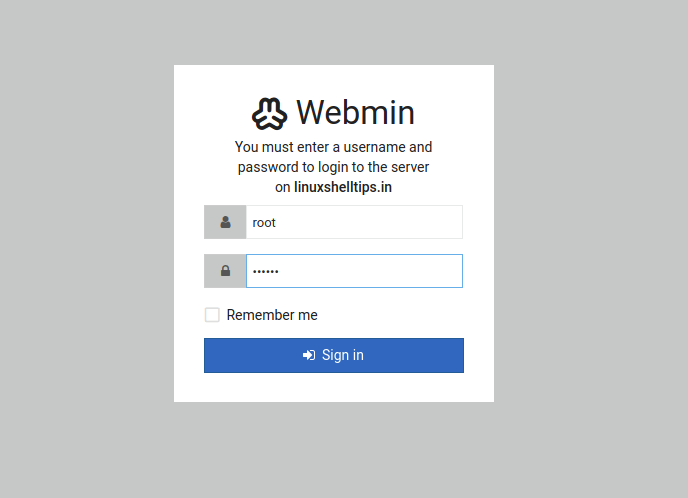 Detail Webmin Control Panel Nomer 36