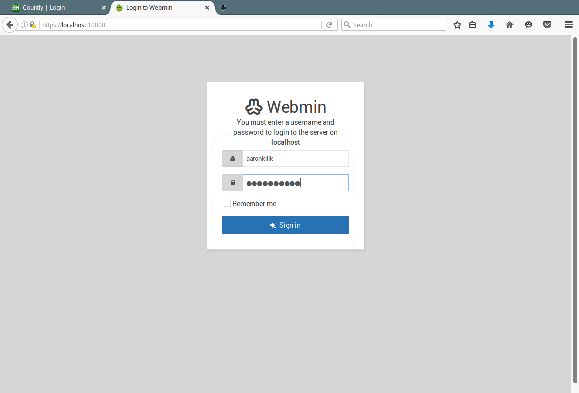 Detail Webmin Control Panel Nomer 5