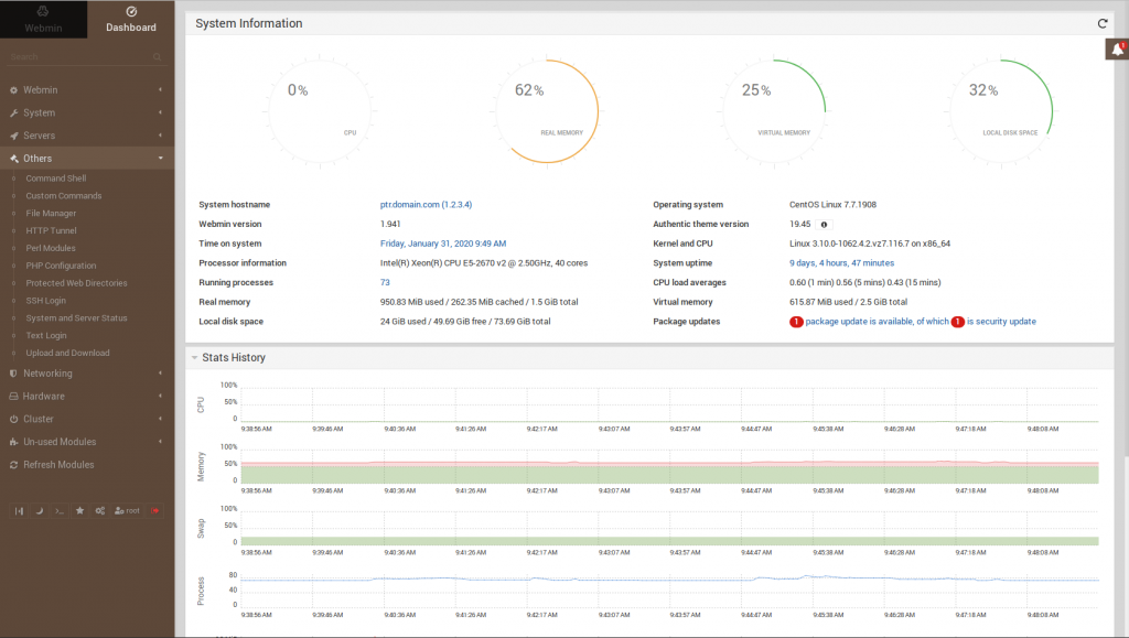 Detail Webmin Control Panel Nomer 39