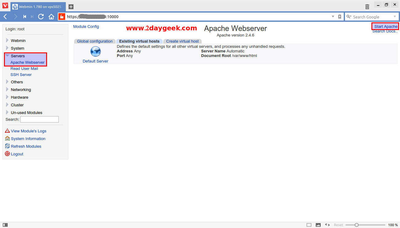 Detail Webmin Control Panel Nomer 44
