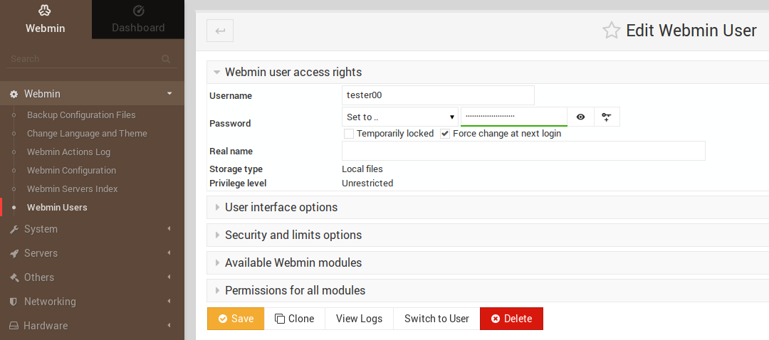 Detail Webmin Control Panel Nomer 49
