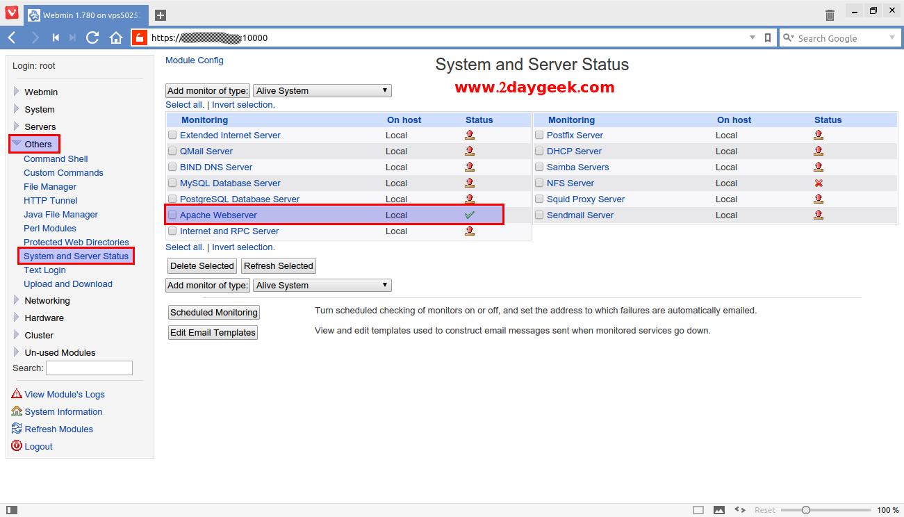 Detail Webmin Control Panel Nomer 51