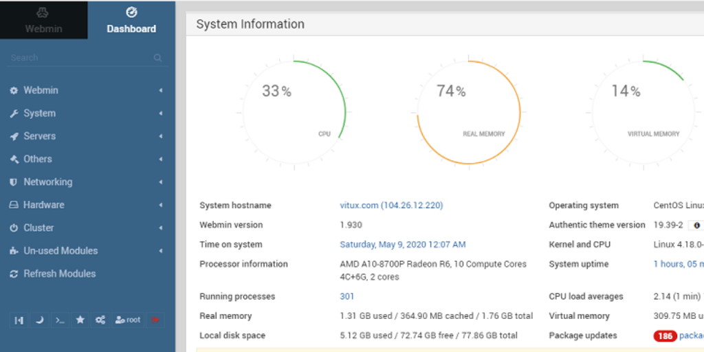 Detail Webmin Control Panel Nomer 56