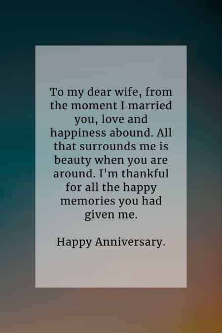 Detail Wedding Anniversary Quotes For Wife Nomer 31