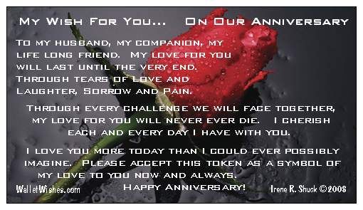 Detail Wedding Anniversary Quotes To My Husband Nomer 53