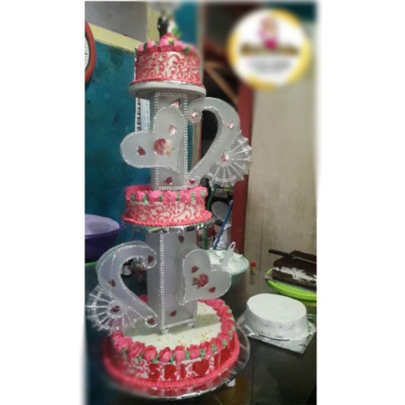 Detail Wedding Cake 3 Susun Nomer 35