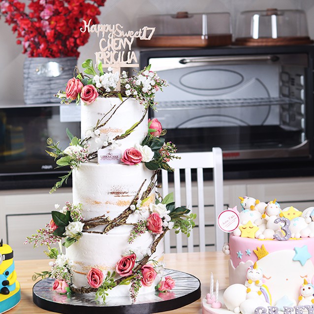 Detail Wedding Cake 3 Susun Nomer 40