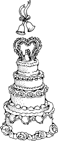 Detail Wedding Cake Clip Art Free Nomer 27