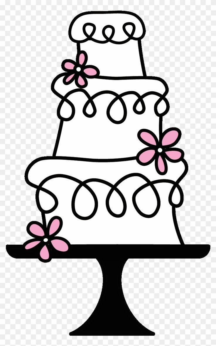 Detail Wedding Cake Clip Art Free Nomer 6