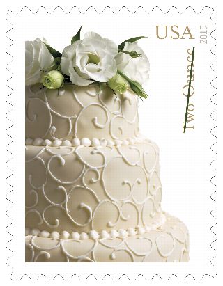 Wedding Cake Postage Stamp - KibrisPDR