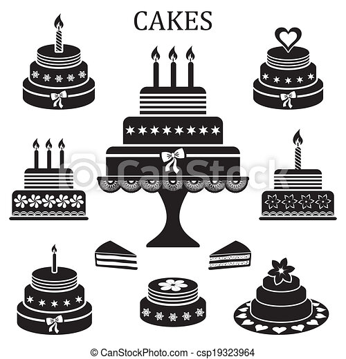 Detail Wedding Cake Silhouette Clip Art Nomer 12