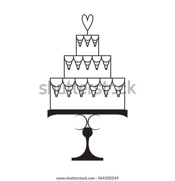 Detail Wedding Cake Silhouette Clip Art Nomer 13