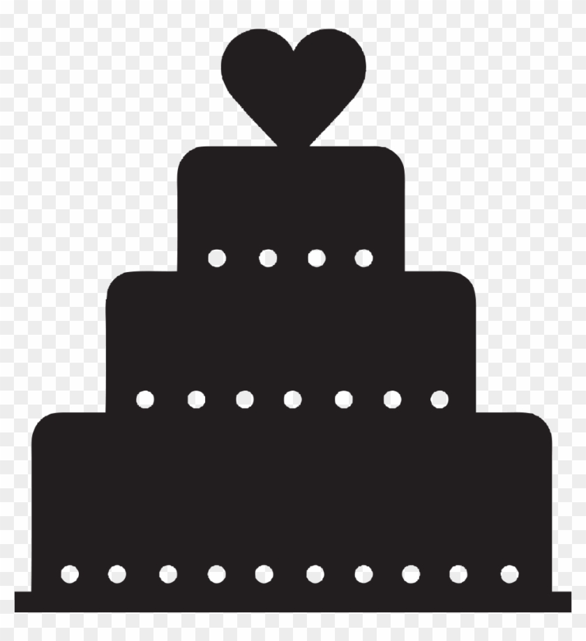 Detail Wedding Cake Silhouette Clip Art Nomer 4