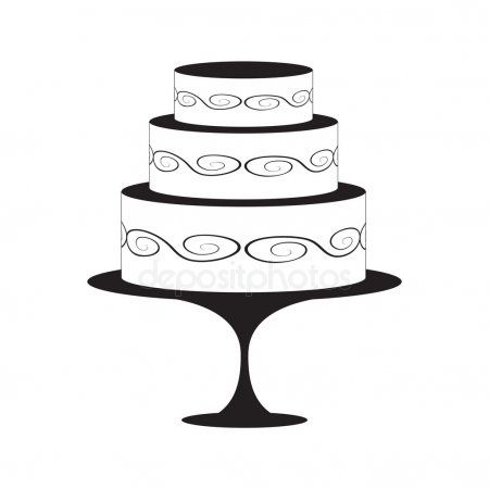 Detail Wedding Cake Silhouette Clip Art Nomer 45