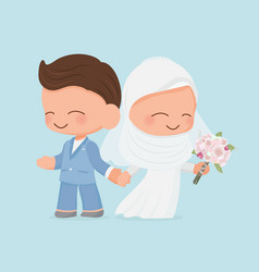 Detail Wedding Cartoon Hijab Nomer 45