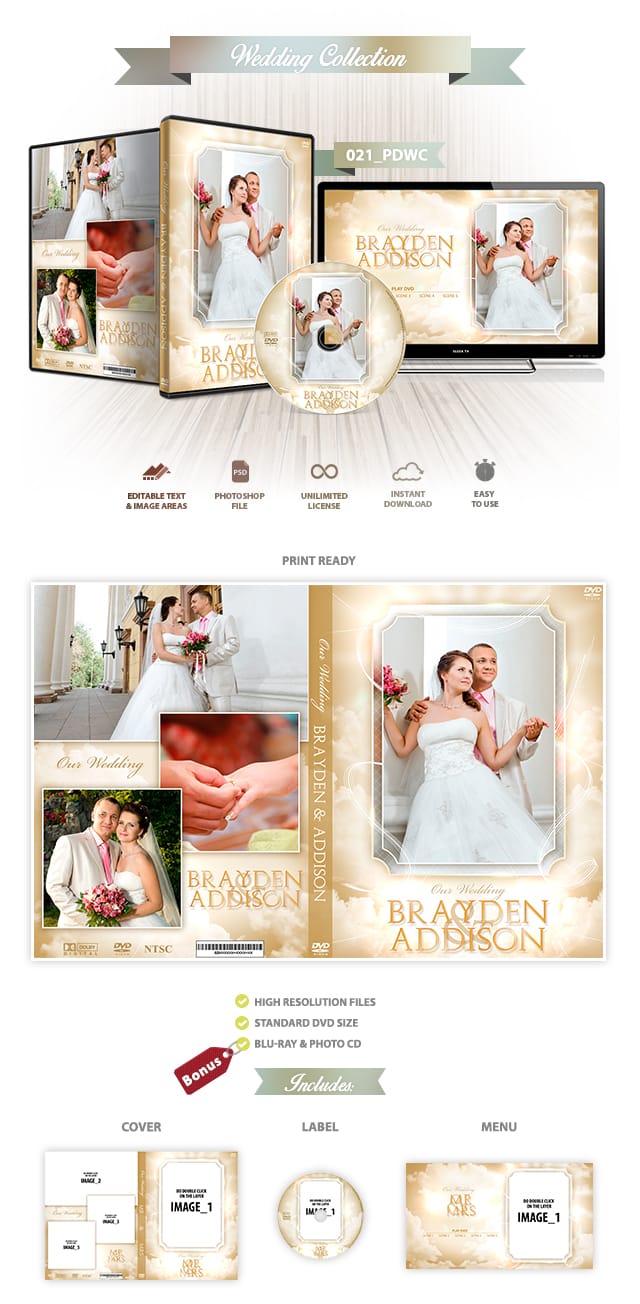 Detail Wedding Dvd Cover Template Psd Free Download Nomer 43