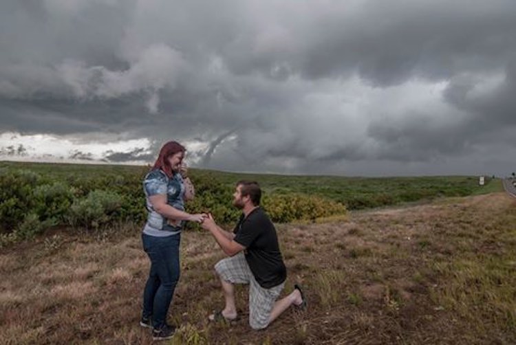 Detail Wedding Pic With Tornado In Background Nomer 29