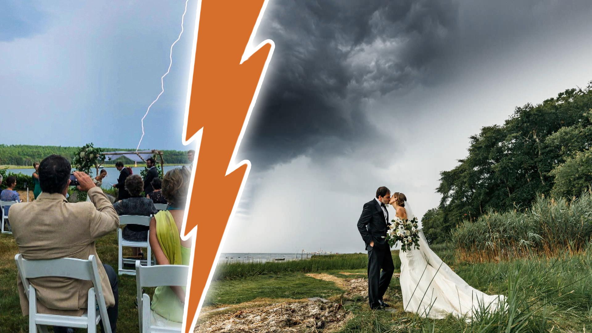 Detail Wedding Pic With Tornado In Background Nomer 30