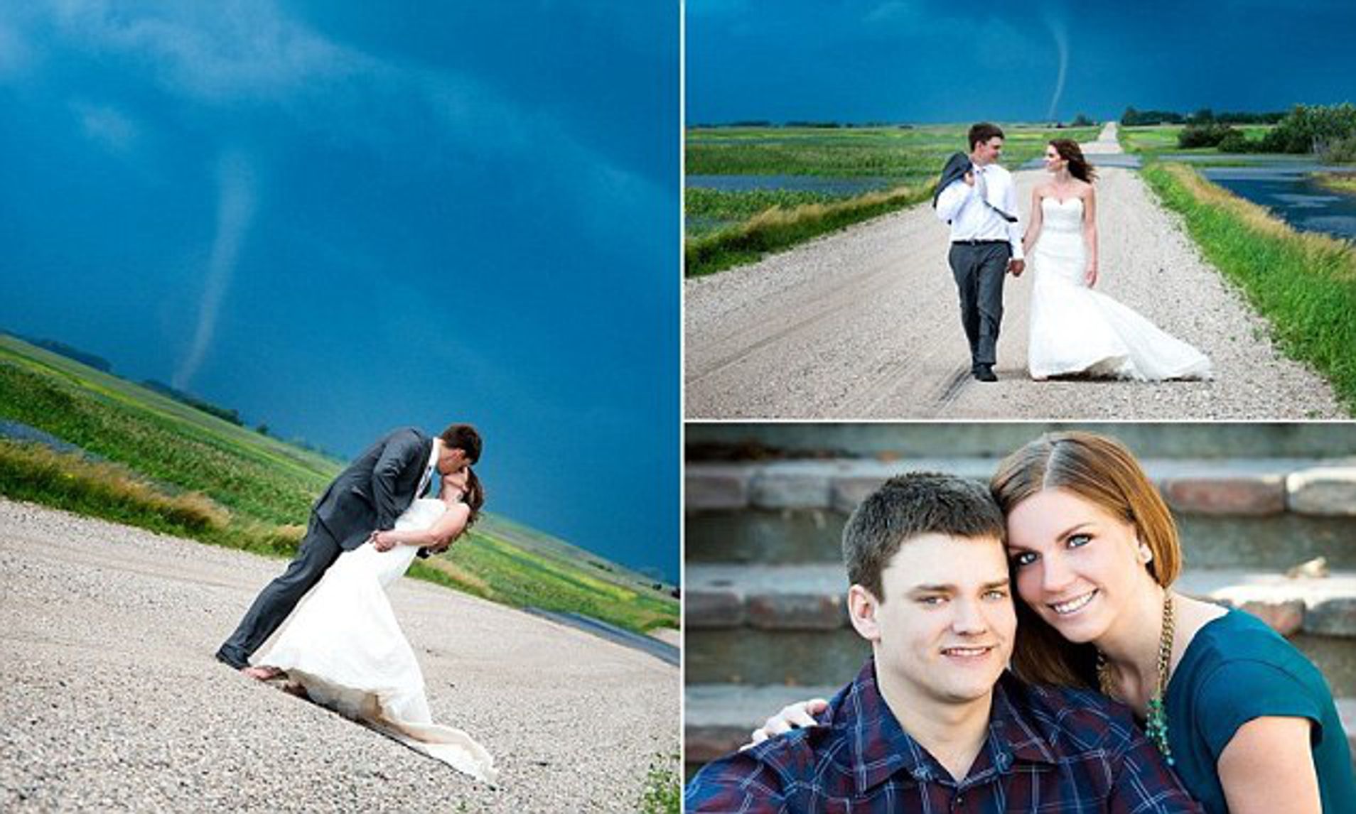 Detail Wedding Pic With Tornado In Background Nomer 5