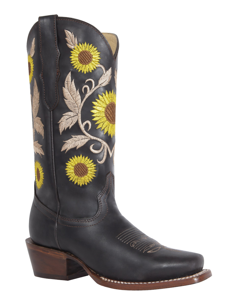 Detail Wedding Sunflower Cowboy Boots Nomer 21