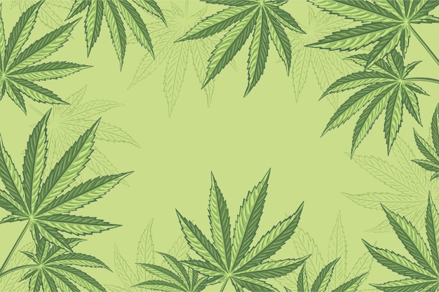 Detail Weed Leaf Background Nomer 10
