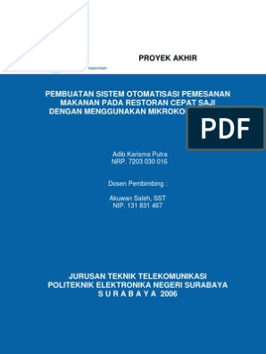 Detail Sistem Informasi Restoran Cepat Saji Nomer 25