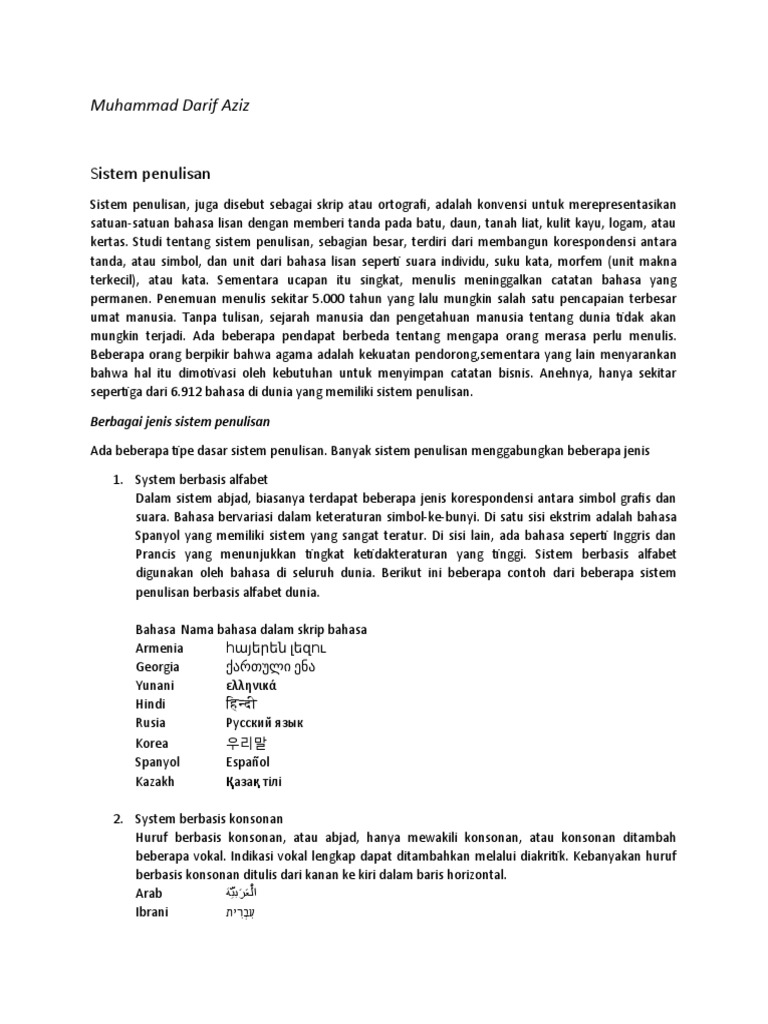 Detail Sistem Penulisan Abjad Nomer 30
