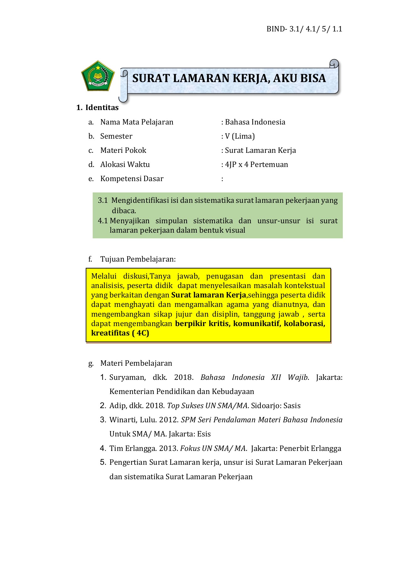 Detail Sistematika Surat Lamaran Pekerjaan Nomer 48