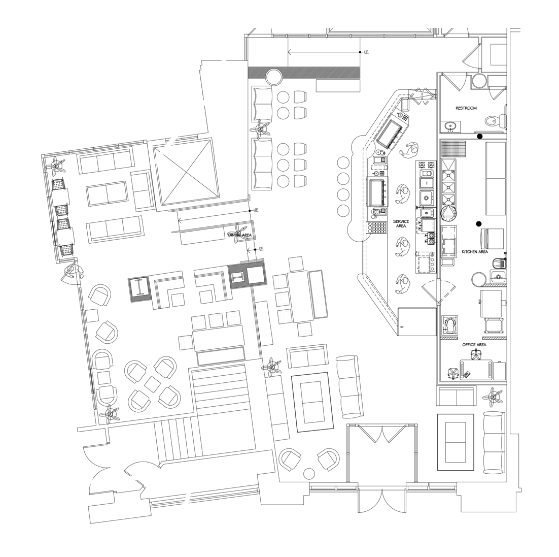 Detail Site Plan Cafe Nomer 26