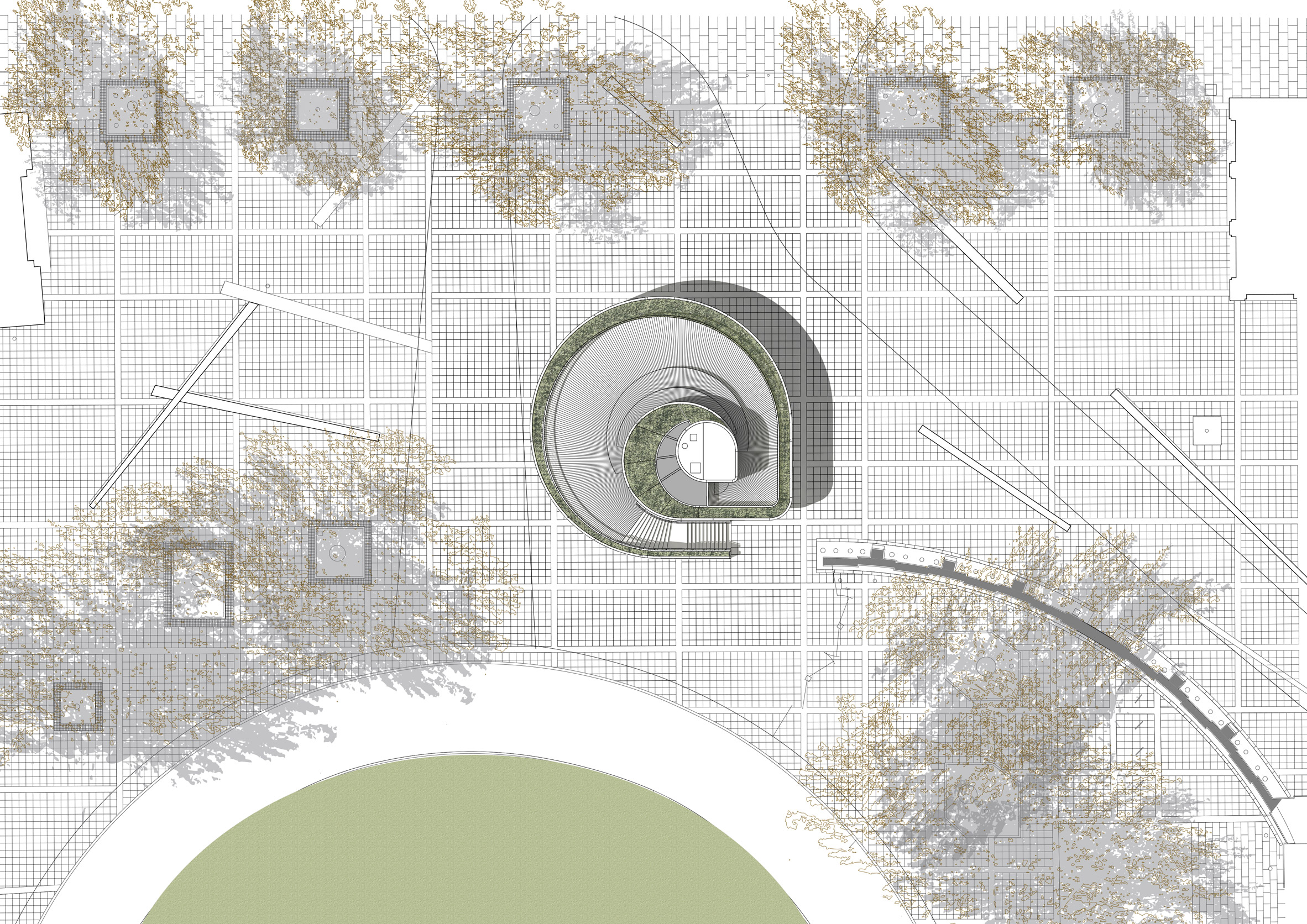 Detail Site Plan Cafe Nomer 46