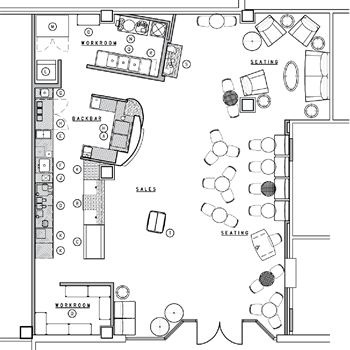 Detail Site Plan Cafe Nomer 57